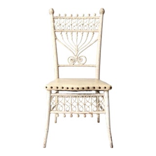 Antique Wicker Chair For Sale