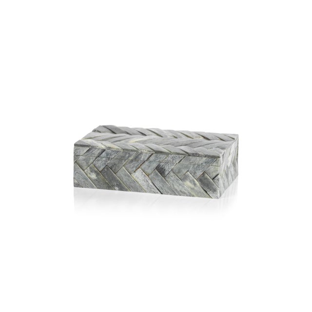 Contemporary Bengkulu Bone Braided Decorative Box, Small For Sale - Image 3 of 3