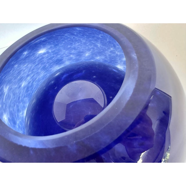 Late 20th Century Modernist Blown Glass Centerpiece Bowl For Sale In San Francisco - Image 6 of 9