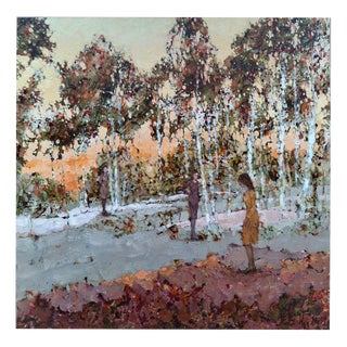 Martta Weg, Autumn in Mostowka (Cycle: The Forest), Oil on Canvas, 2025 For Sale