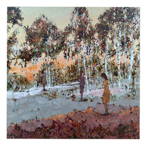 Martta Weg, Autumn in Mostowka (Cycle: The Forest), Oil on Canvas, 2025