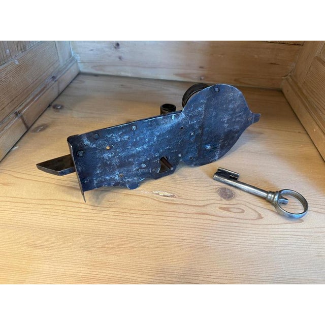 Baroque Iron Door Lock with Key, Set of 2 For Sale - Image 6 of 12