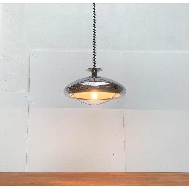 Mid-Century Italian Space Age Ufo Pendant Lamp For Sale - Image 12 of 18