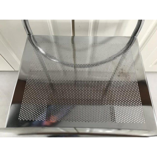 Fully Chrome Bar Table on Wheels, 1970s For Sale - Image 11 of 18