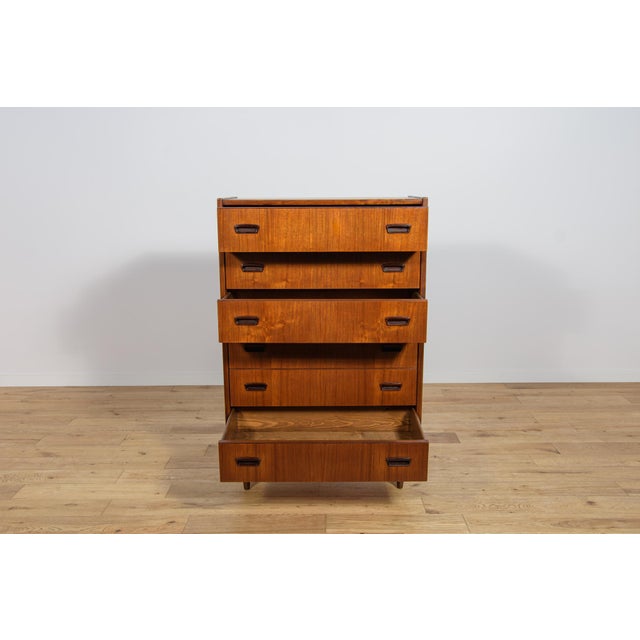 Brown Mid-Century Teak Dresser, Denmark, 1960s For Sale - Image 8 of 14