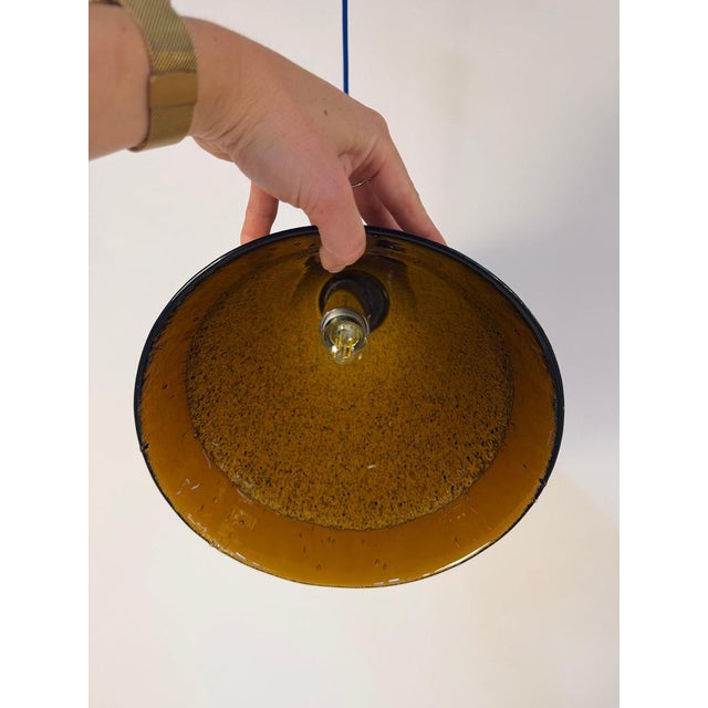Hanging Lamp in Brown Glass from Peill & Putzler For Sale - Image 10 of 11