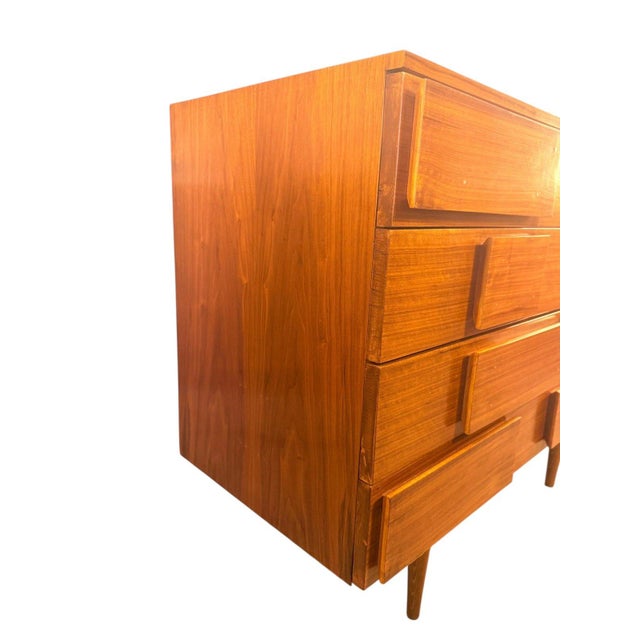 Mid-Century Modern Walnut Dresser – Italian For Sale - Image 11 of 15