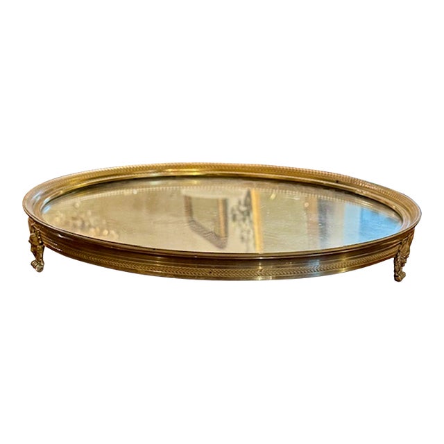 Beautiful 19th Century Mirrored French Empire style Plateau. This stunning piece is designed with intricate details and...