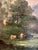 Textile Antique English Landscape on Canvas For Sale - Image 7 of 10