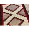 1930s Ivory Geoemtric Tribal American Navajo "Double Saddle" Rug 3' X 3'9" Flatweave Wool Carpet For Sale - Image 17 of 18