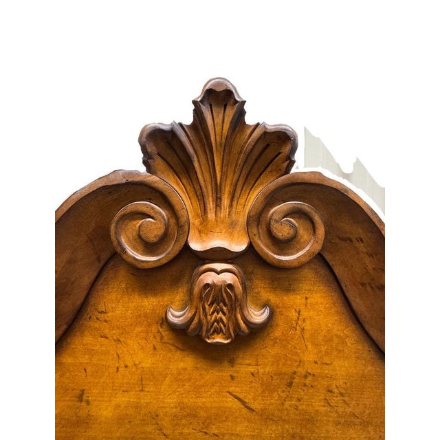 1990s Century Furniture Queen Size Bedframe With Attached Ruffled Skirt For Sale - Image 12 of 12