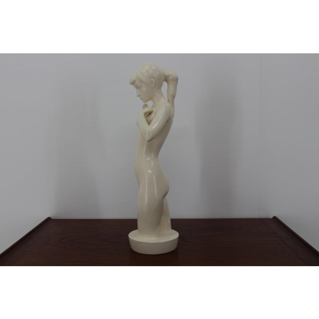 1940s Mid-Century Sculpture of a Nude Woman by Jihokera, 1940s For Sale - Image 5 of 9