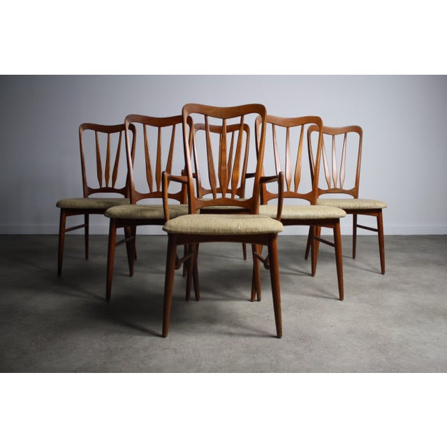 Mid-Century Modern Koefoeds Hornslet Danish Modern Ingrid Chairs- Set of 6 For Sale - Image 3 of 8