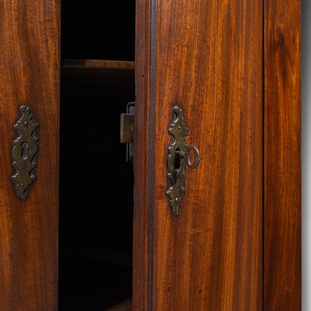 Wood 1750's Antique Bow Front Corner Cabinet For Sale - Image 7 of 9