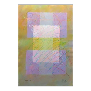 Chris Hicks "Series A-3" Hand Signed Fine Art Original Mixed Media Monoprint
