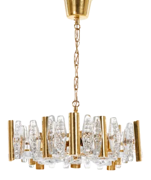 Vintage Chandelier by Carl Fagerlund for Orrefors Glassworks