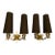 Pair of 1950s Vintage Jules Leleu French Art Deco Brass Wall Sconces For Sale