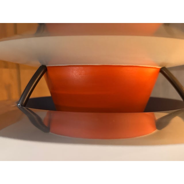 Orange Pendant Lamp Model PH Kontrast by Poul Henningsen for Louis Poulsen, 1980s For Sale - Image 8 of 11