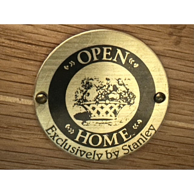 Vintage Late 20th Century Stanley “Open Home” Highboy Dresser For Sale - Image 11 of 11