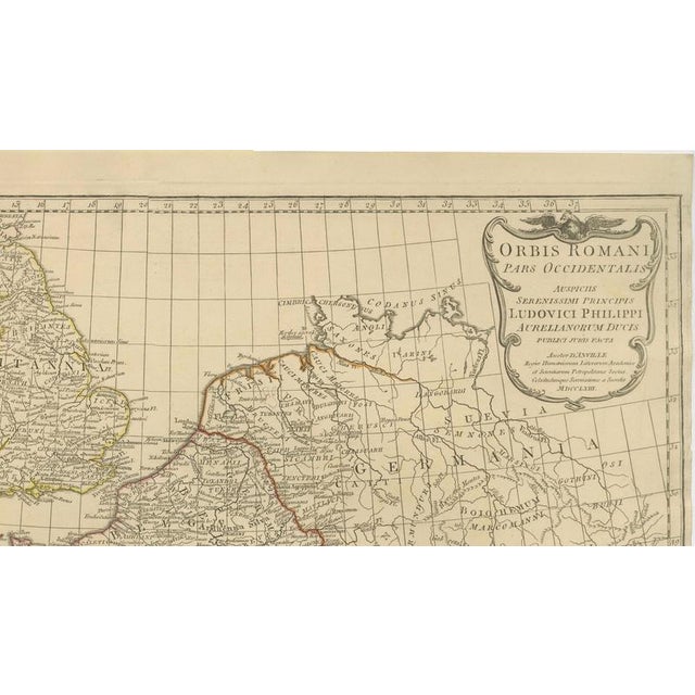 Traditional Antique Roman Empire Map, 1818 For Sale - Image 3 of 10
