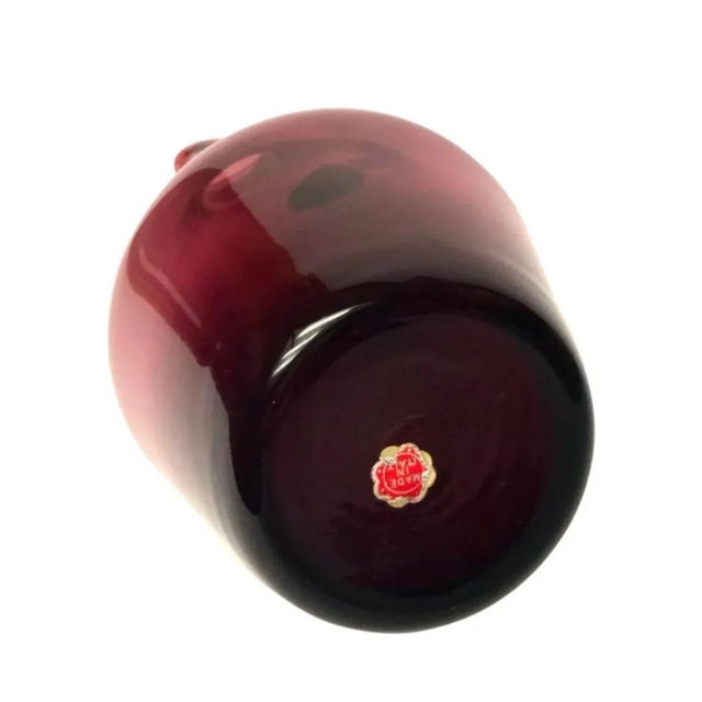 Glass Mid Century Modern Empoli Purple Glass Decanter Pitcher Carafe Italy Italian For Sale - Image 7 of 7