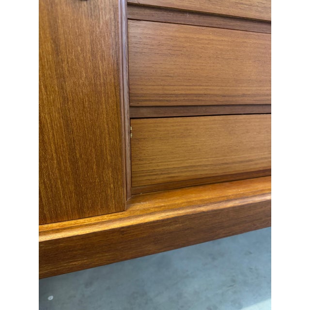 Brown Mid-Century Modern Teak Sideboard, 1960s For Sale - Image 8 of 12