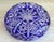 Vintage Cobalt Blue Cut-to-Clear Crystal Ashtray – Geometric Starburst Design – 8" For Sale - Image 9 of 16