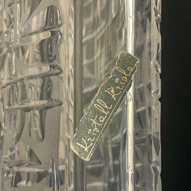 Mid-Century Modern Crystal Vase by Kristall Krisla, Italy, 1960s For Sale - Image 3 of 16