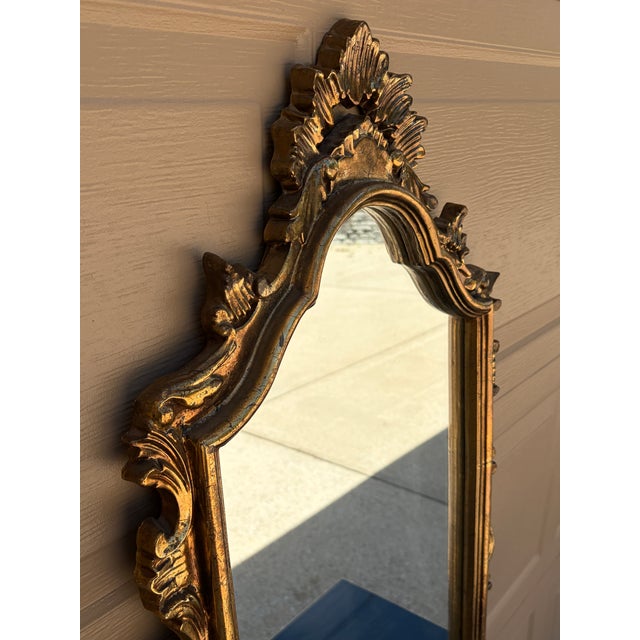 Mid-Century Italian Neoclassical Giltwood Mirror For Sale - Image 11 of 13
