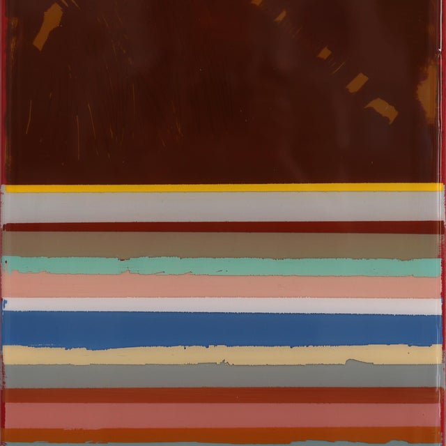 2020s Tall Sunspot 68 - Original Neutral Multicolor Minimalist Acrylic and Resin Abstract on Wood Panel For Sale - Image 5 of 9