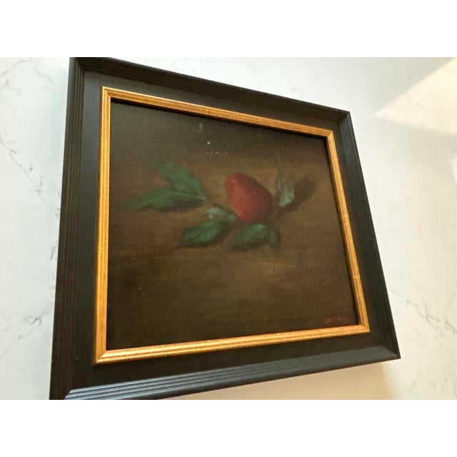 Late 20th Century Red Floral Still Life Oil Painting on Canvas by James Clinton Mumby For Sale - Image 6 of 18