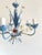 Vintage Floral Painted Steel Five-Light Chandelier from Lamparas Schuller, Spain, 1990s For Sale - Image 13 of 18