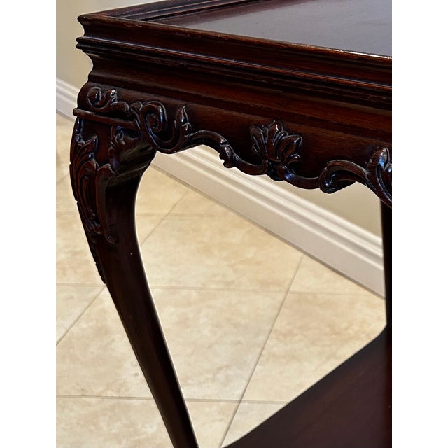 Victorian 1940s Victorian Style Ball in Claw Side Tables For Sale - Image 3 of 5