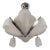 Petitot French Modernist Art Deco Chandelier 1930s - Frosted Glass & Nickeled Bronze For Sale