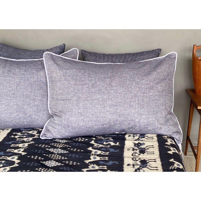 Contemporary Plum Textiles Jean Puddle Linen For Sale - Image 3 of 3