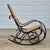 1970s 1970s Vintage Thonet Style Bentwood Cane Rocking Chair Dark Stained Frame For Sale - Image 5 of 12