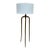 Revelation Modern Antique Brass Wish Bone Tripod Floor Lamp For Sale