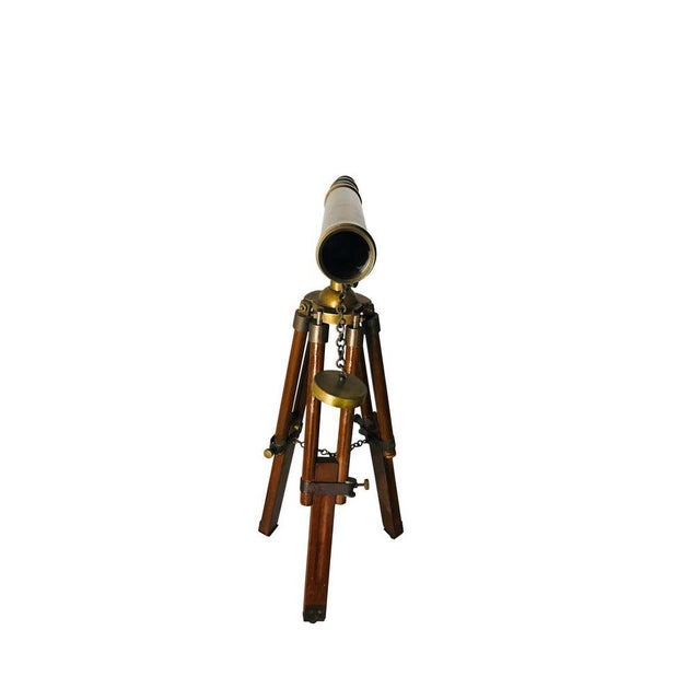 English Brass Telescope, 20th Century For Sale - Image 11 of 12