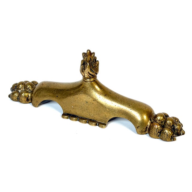 Antique English Brass and Iron Fire Stop Paperweight Signed CSJ - Circa 1850 For Sale - Image 14 of 16