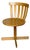 Mid 20th Century Edsbyverken Beechwood Swivel Chair Mid-Century Modern For Sale