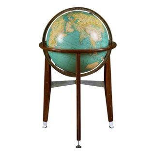 Rand McNally Illuminated Globe with Stand by Edward Wormley For Sale