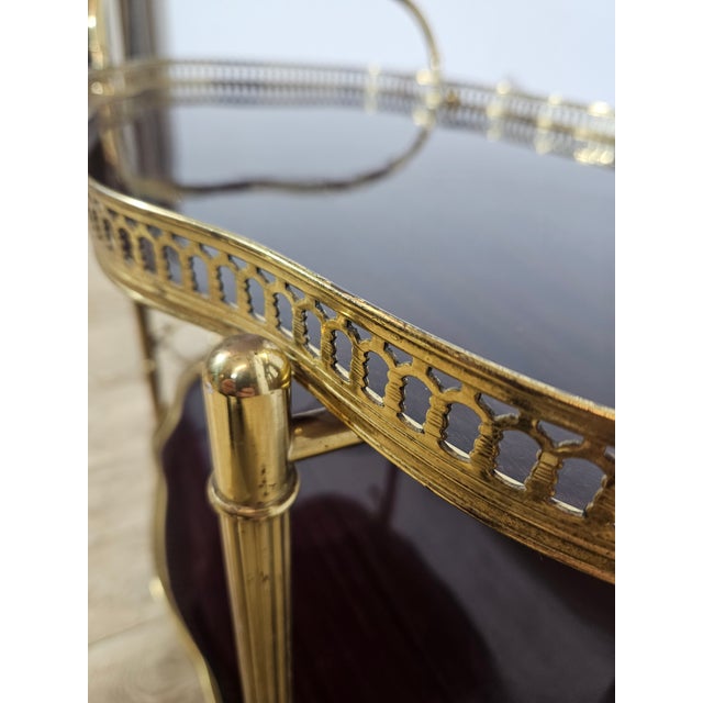 Maison Jansen Vintage French Bar Cart from Maison Jansen, 1960s For Sale - Image 4 of 18