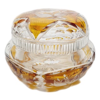 Art Deco Candy Bowl from Julia Glassworks, Poland, 1950s For Sale