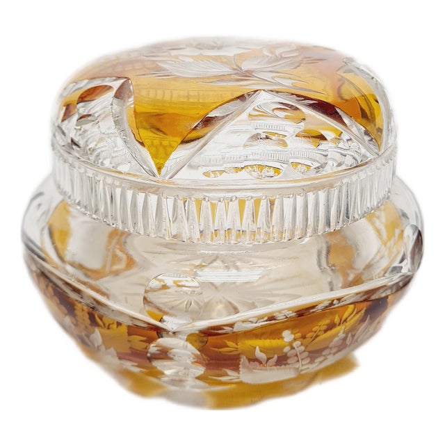 Art Deco Candy Bowl from Julia Glassworks, Poland, 1950s For Sale