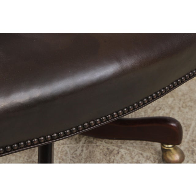 Hancock & Moore Leather Office Desk Chair For Sale - Image 10 of 17