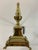 Early 20th Century Classic Brass Vintage English Andirons With Claw Feet, Finial Shaped For Sale - Image 5 of 5