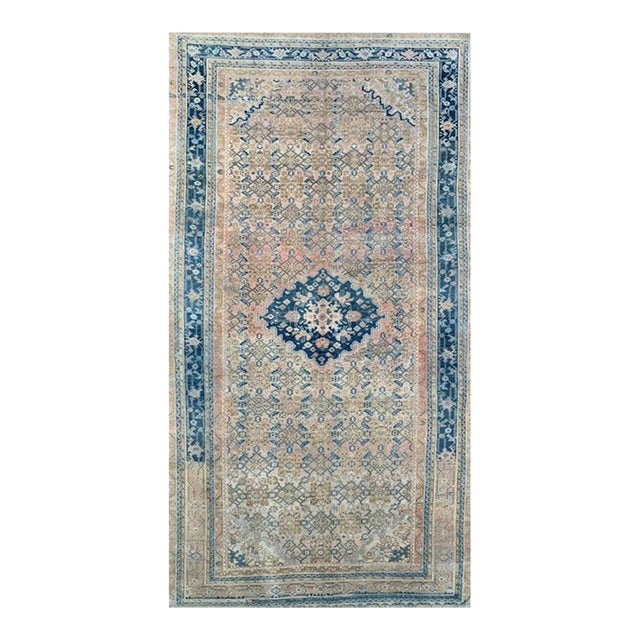 1960s Vintage Old Persian Hamedan Area Rug 5x10 For Sale