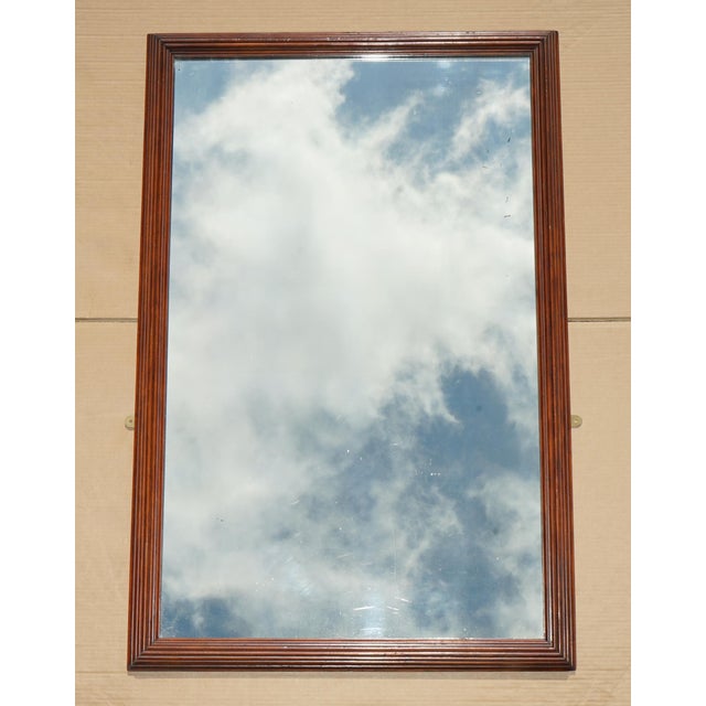 Delighted to offer for sale this lovely original Victorian Mahogany Beveled edge wall mirror A very good looking well made...