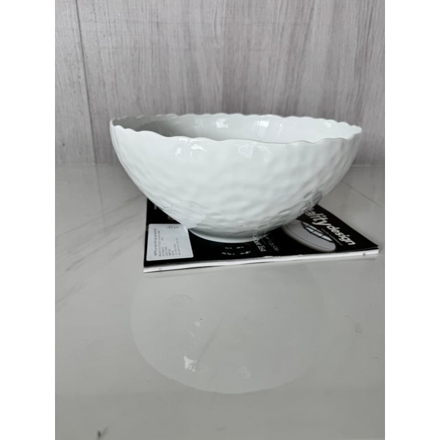 Bernardaud “Digital” Large Porcelain Bowl – Contemporary French Design For Sale - Image 12 of 12