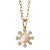 Syna Yellow Gold Mother of Pearl Pendant with Diamonds For Sale